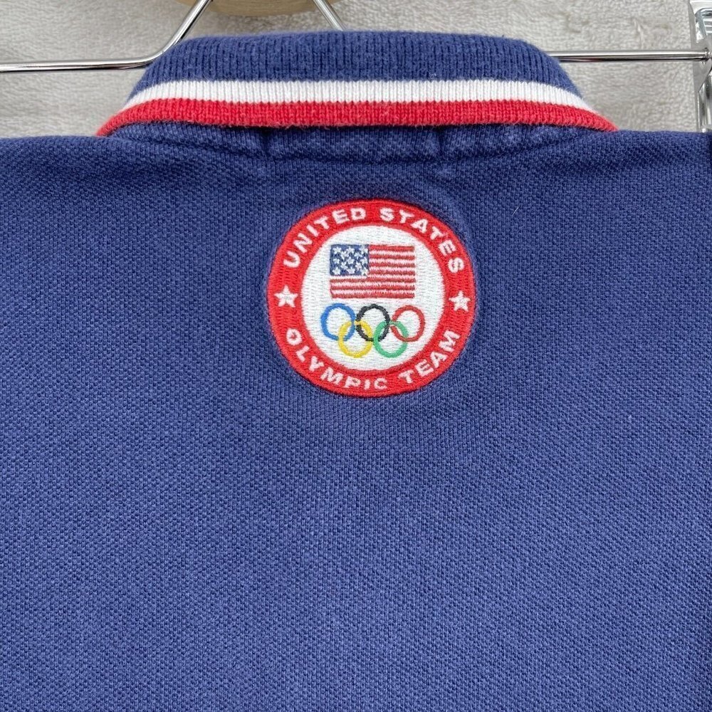 Polo Ralph Lauren 2012 USA Olympic Team Embroidered Polo Shirt Navy Boy's 24M - Picture 7 of 10
